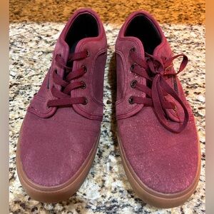 Maui Burgundy sueded Canvas Sneakers mens size 11